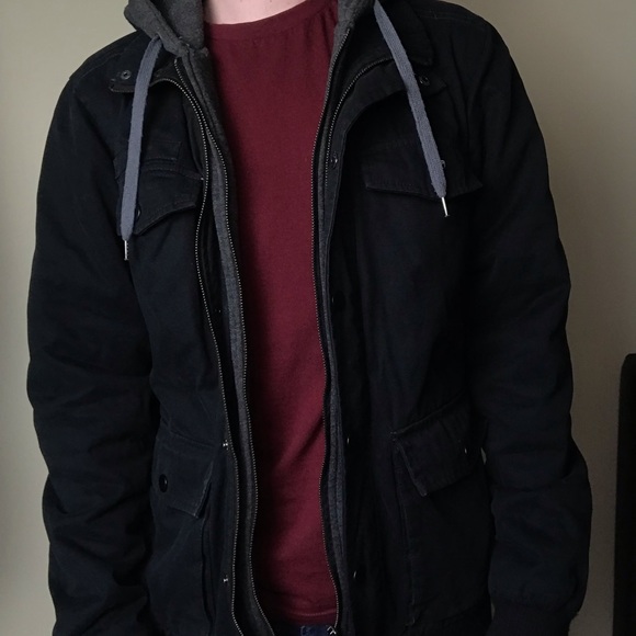 Mens Zip Up Winter Jacket - Picture 2 of 3